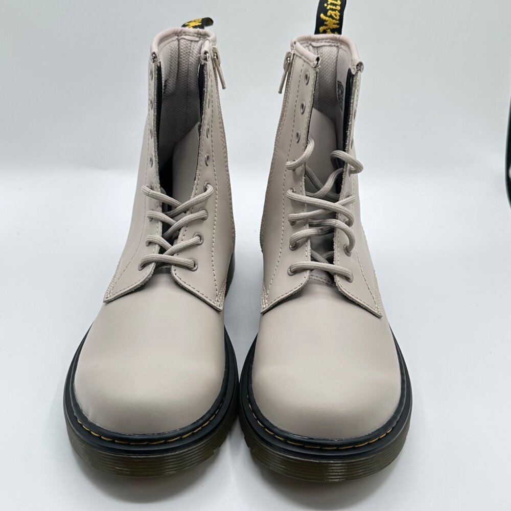 Dr. Martens Womens Size 7 Taupe Leather Ankle Combat Comfort Boots 31283 Size 7 - Picture 2 of 8